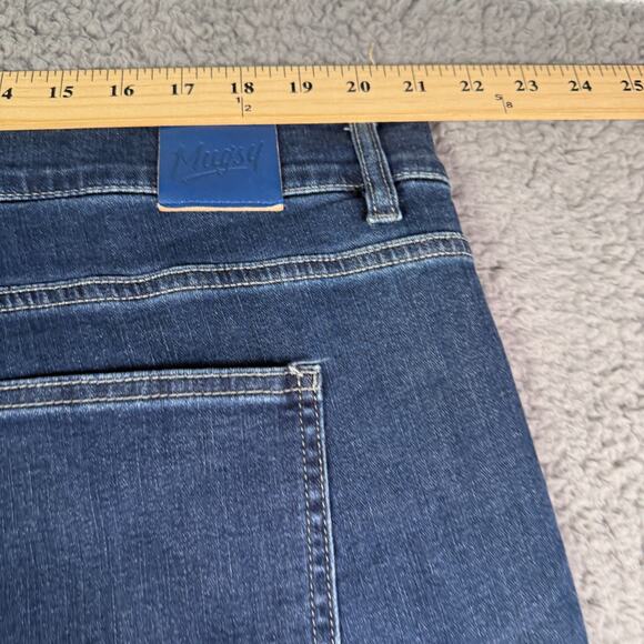 Mugsy Kinzies Jeans Mens 42x30 Blue Medium Wash Stretch Denim Straight FLX4NKZ - Picture 7 of 10